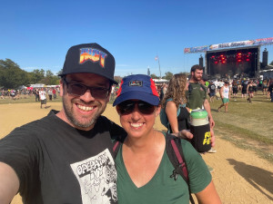 Jamie and Pete at Riot Fest